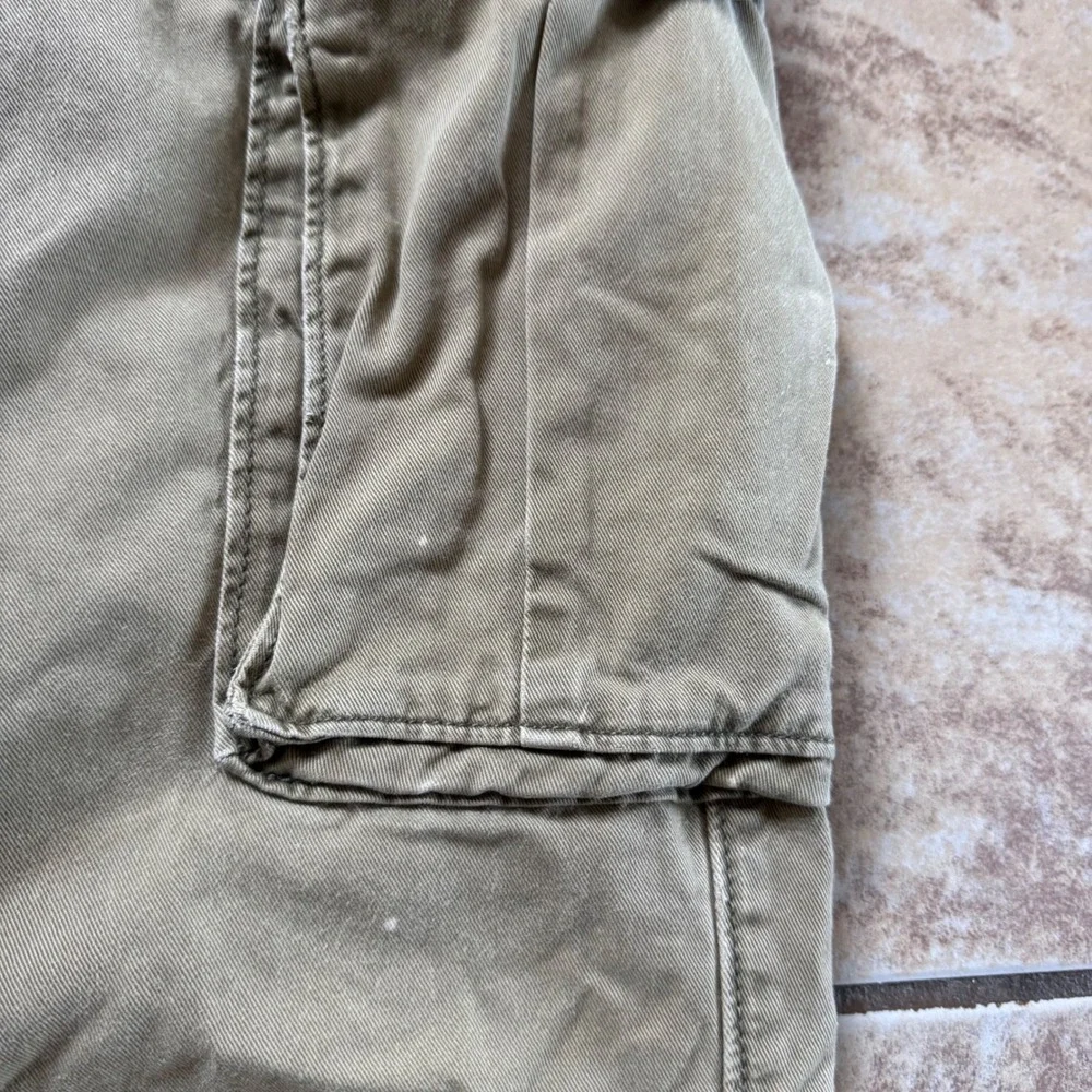 Levis Mens Cargo Pants 36x34 Khaki Olive Drab Cotton‎ Straight Leg